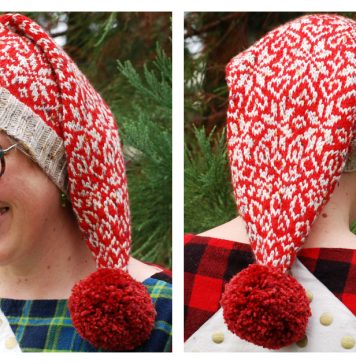 Red Nick’s Fancy Hat Free Knitting Pattern Red Nick's Fancy Hat Free Knitting Pattern