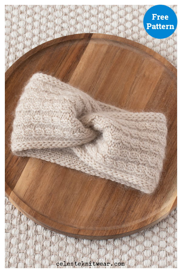 Riverbed Headband Free Knitting Pattern