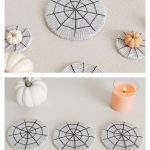 Spider Web Coaster Knitting Pattern