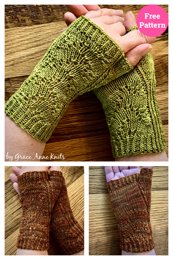 Vivaldi Autumn Mitts Free Knitting Pattern
