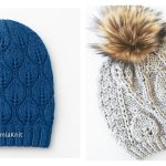 10+ Leaf Stitch Hat Knitting Patterns