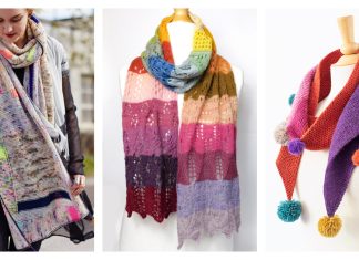 10+ Stash Buster Colorful Scarf Knitting Patterns