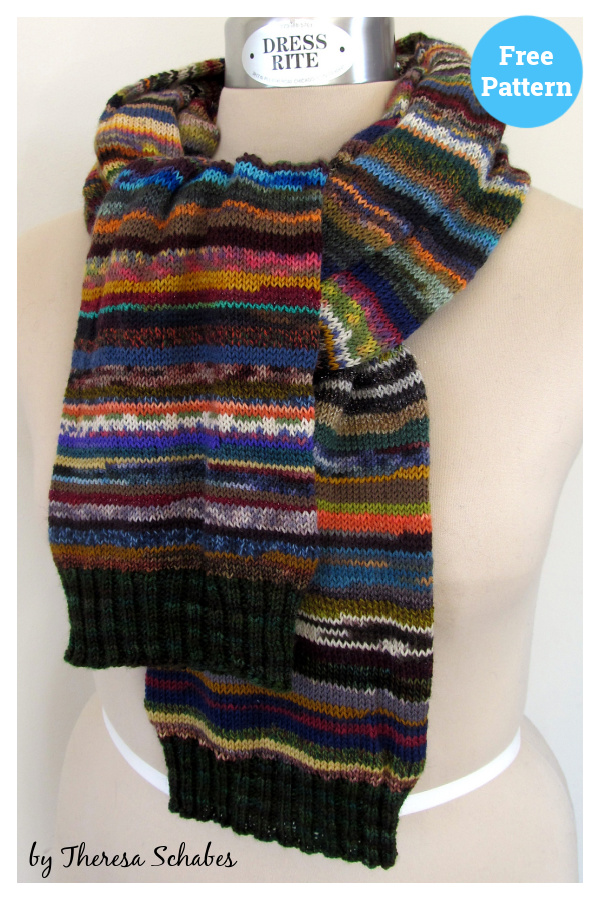 Alliteration Scarf Free Knitting Pattern