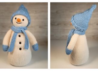 Buddy the Snowman Free Knitting Pattern