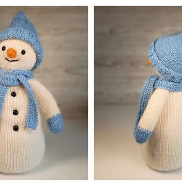 Buddy the Snowman Free Knitting Pattern