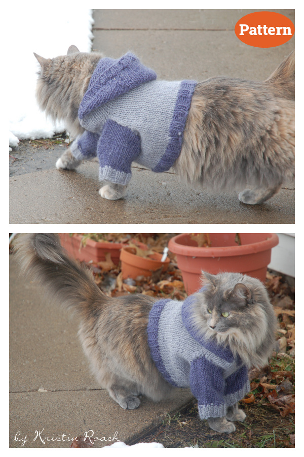Cat Hoodie Knitting Pattern