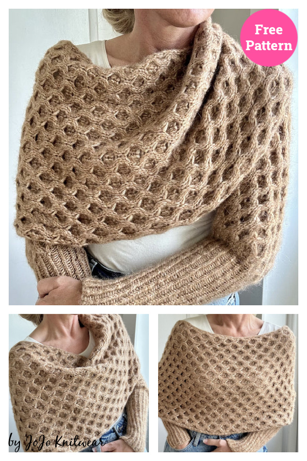 Cella Wrap Free Knitting Pattern