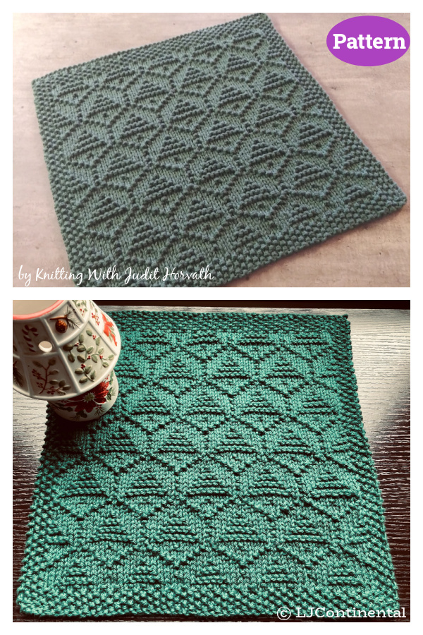 Christmas Day Dishcloth Knitting Pattern