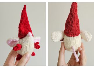 Christmas Gnome Mouse Free Knitting Pattern