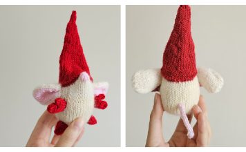 Christmas Gnome Mouse Free Knitting Pattern