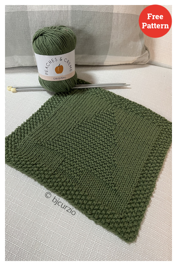 Christmas Tree Square Free Knitting Pattern