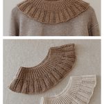 Claudine Collar Free Knitting Pattern
