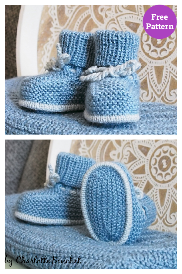 Colette Vintage Booties Free Knitting Pattern