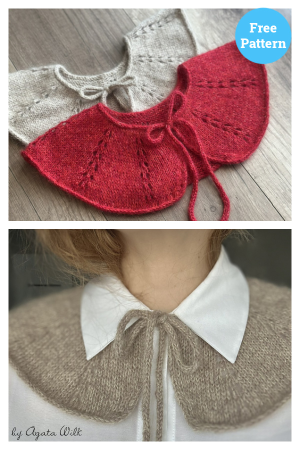 Cutie Collar Free Knitting Pattern
