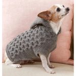 Dog Honeycomb Hoodie Free Knitting Pattern