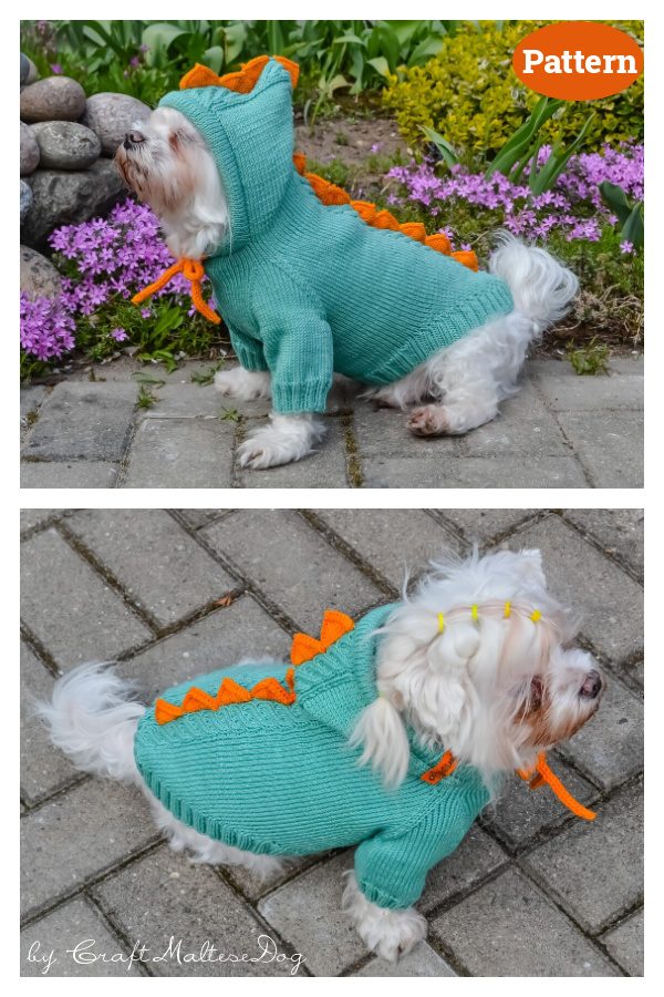 Dragon Dog Hoodie Knitting Pattern