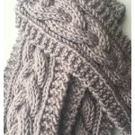 Easy Cable Scarf Free Knitting Pattern