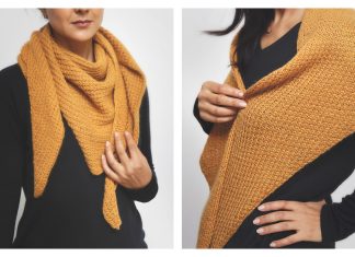 Essential Triangle Scarf Free Knitting Pattern amd Video Tutorial
