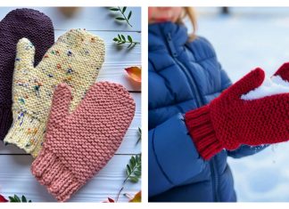 Family Mitts Free Knitting Pattern
