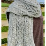 Heart of Scotland Aran Scarf Knitting Pattern
