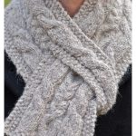 Hiawatha Pull-Through Cable Scarf Knitting Pattern