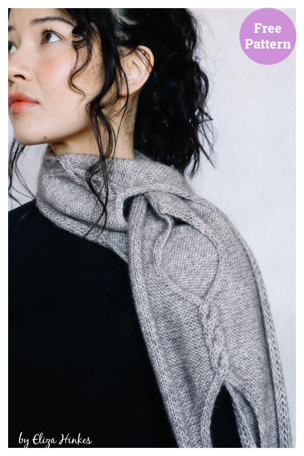 Isley Openwork Cable Scarf Free Knitting Pattern