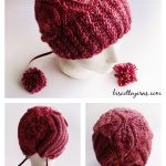 Leafy Hat Free Knitting Pattern
