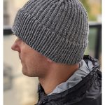 Men’s Beanie Free Knitting Pattern and Video Tutorial