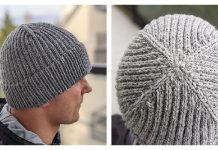 Men’s Beanie Free Knitting Pattern and Video Tutorial