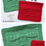 Moose Mug Dishcloth Free Knitting Pattern