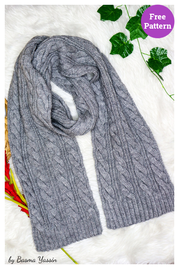 Na Bi Scarf Free Knitting Pattern