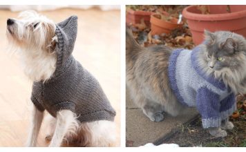 6 Pet Hooded Sweater Knitting Patterns Pet Hooded Sweater Knitting Patterns