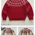 Pine Kids Sweater Free Knitting Pattern and Video Tutorial