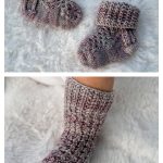 Ray of Honey Baby Socks Free Knitting Pattern