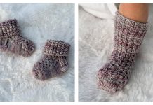 Ray of Honey Baby Socks Free Knitting Pattern