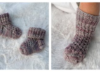 Ray of Honey Baby Socks Free Knitting Pattern