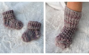 Ray of Honey Baby Socks Free Knitting Pattern