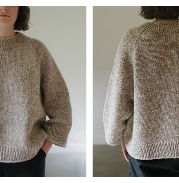 Roomy Raglan Sweater Free Knitting Pattern Roomy Raglan Sweater Free Knitting Pattern