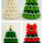 Ruffled Christmas Tree Knitting Pattern