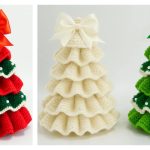 Ruffled Christmas Tree Knitting Pattern