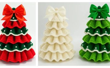 Ruffled Christmas Tree Knitting Pattern Ruffled Christmas Tree Knitting Pattern