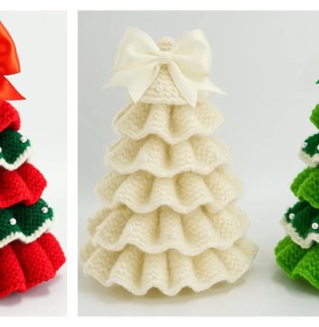 Ruffled Christmas Tree Knitting Pattern Ruffled Christmas Tree Knitting Pattern