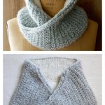 Shawl Collar Cowl Free Knitting Pattern