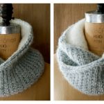 Shawl Collar Cowl Free Knitting Pattern