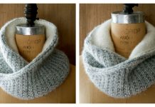 Shawl Collar Cowl Free Knitting Pattern