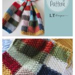 Stash Buster Patchwork Scarf Knitting Pattern