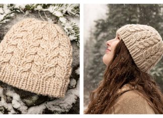 Arctic Snowbird Hat Free Knitting Pattern