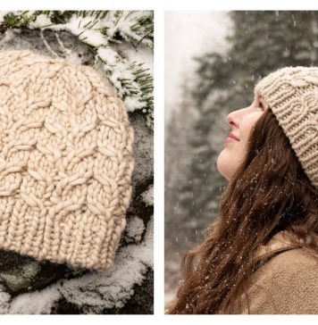 Arctic Snowbird Hat Free Knitting Pattern