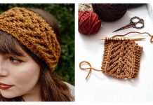 Arrowwood Headband Free Knitting Pattern