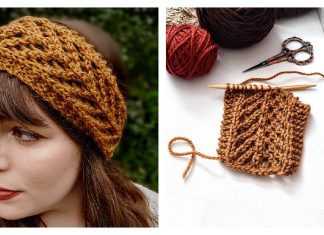 Arrowwood Headband Free Knitting Pattern